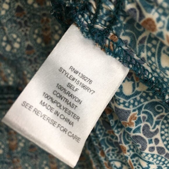 Daniel Rainn• Cinched Waist Blouse Top Long Sleeve Size M - Picture 5 of 6